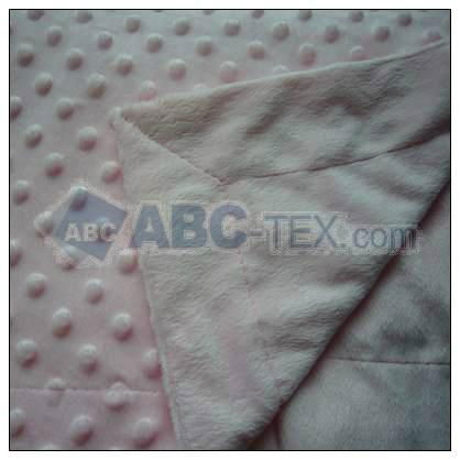 100% polyester minky dot velvet fabric  5