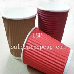 Corrugated cup