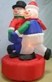 TZINFLATABLE-4Ft inflatable christmas santa with snowman