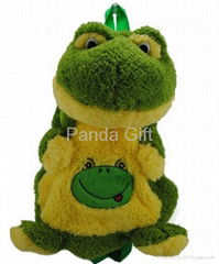 plush frog bag