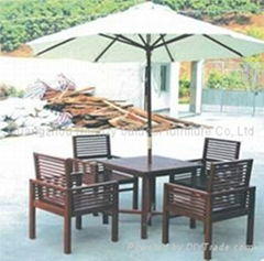 garden solid wood table set design