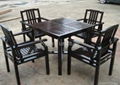 garden solid wood table set design 3