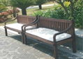 garden solid wood long bench