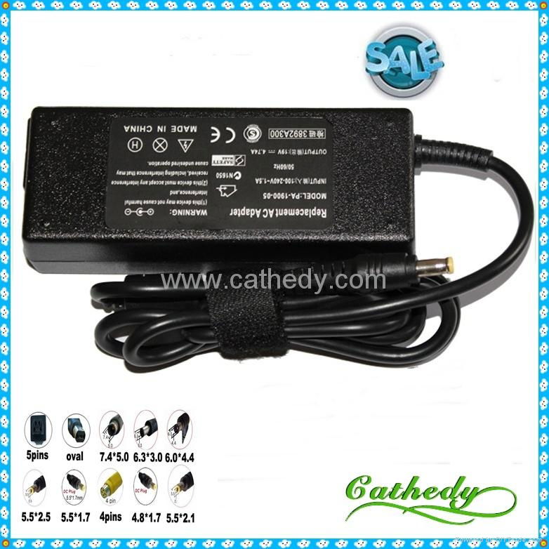 Top quality laptop adapter for Samsung 19V4.74A 5.5*3.0*1.2 2