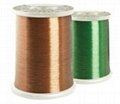 Polyimide enameled copper round wire