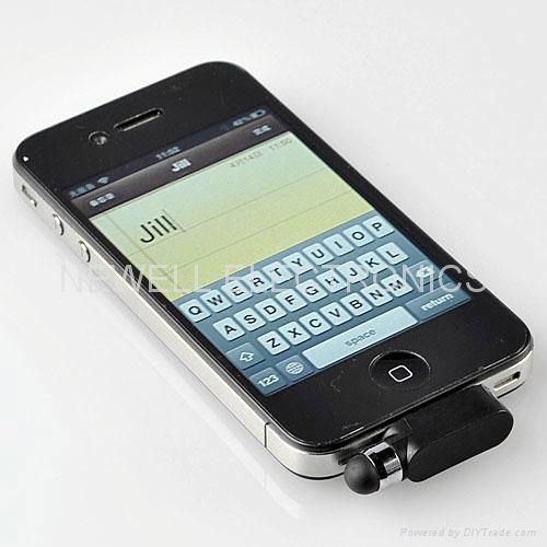 Dust Cap Stylus Touch For Apple iPhone 4S 4G 3G 3GS iPod Touch iPad 1/2 Dust Cup 2