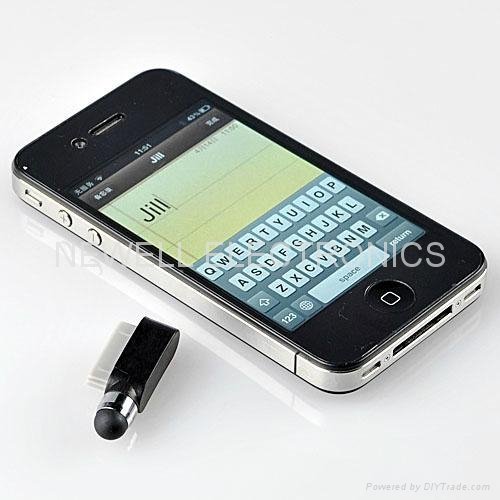 Dust Cap Stylus Touch For Apple iPhone 4S 4G 3G 3GS iPod Touch iPad 1/2 Dust Cup 4