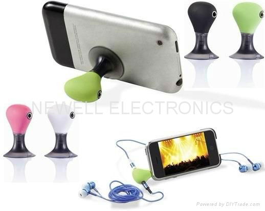 For iphone /ipod/ MP3/ MP4 /Mobile phone headphone splitter holder stand 