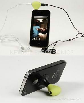 For iphone /ipod/ MP3/ MP4 /Mobile phone headphone splitter holder stand  2