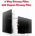 For Ipad 4 way privacy screen protector  1