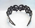 plastic headband with cute crystal diamond 4