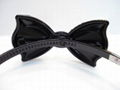 plastic bow hair band with crystal diamond 3