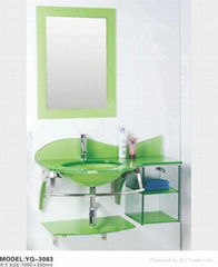 Glass Bathroom Cabinet, Glass Vanity