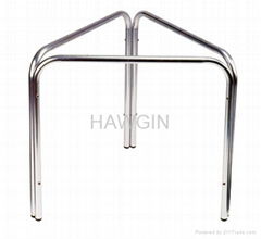 Table base frame in Aluminum tubes