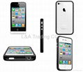 6pcs Hard Frame TPU Bumper Case Cover For iPhone 4 4G 2