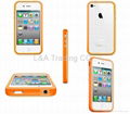 6pcs Hard Frame TPU Bumper Case Cover For iPhone 4 4G 3