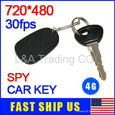 Car Key Chain Mini DVR Spy Camera Covert Camcorder 4GB