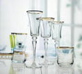 GOLD RIM WINE GLASS 1