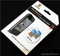 2Phone Dual SIM Power Case For iPhone 4