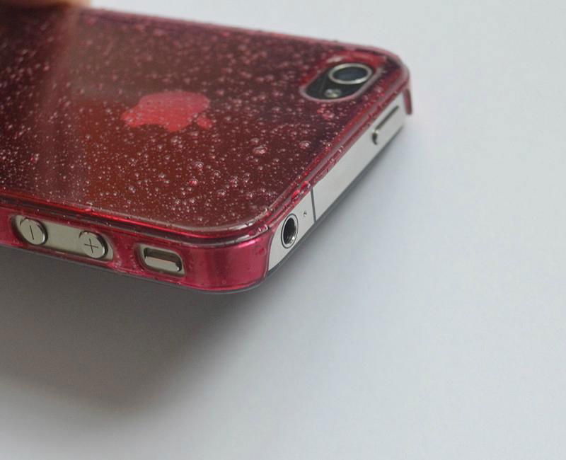 Water droplet pc cover case for iphone4 3