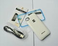 white  2Phone Dual SIM Power Case For iPhone 4  2