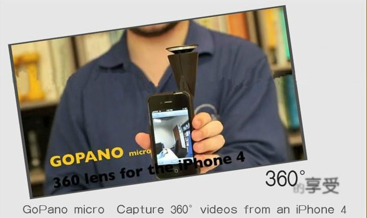 GoPano micro - Capture 360º videos from an iPhone 4 2