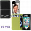 PHONE LEATHER CASE FOR IPHONE 4G/SAMSUNG  1