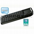 2.4G Ultra Mini Backlit Wireless Keyboard with Touchpad & White LED Light 1