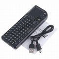 2.4G Ultra Mini Backlit Wireless Keyboard with Touchpad & White LED Light 3