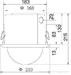 6'' Embedded Ceiling High Speed Dome Camera 2