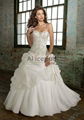 Chiffon Pick up A line Gown with Beaded