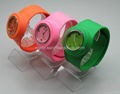 fashion colors silicone slap on watch 1