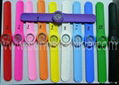 fashion colors silicone slap on watch 2