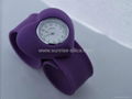 fashion colors silicone slap on watch 5