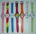 cheap gift cute colorful plastic childrens watch 1