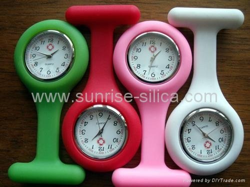 cheap wholesale silicone nurse pin fob watch