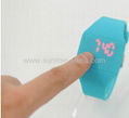 most popular silicone jelly touch led watch 1