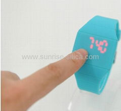 most popular silicone jelly touch led watch