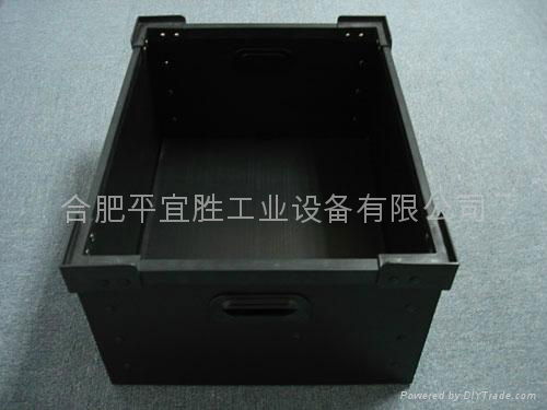 Folding hollow board circulation container