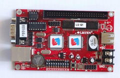 seven color LED display Controller card LS-Q1 with com port supporting 1024*32