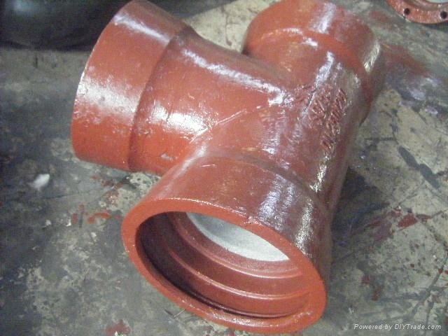 Ductile iron tee  pipe fittings 2