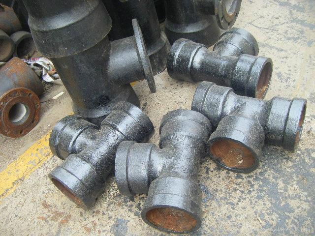 Ductile iron tee  pipe fittings 5