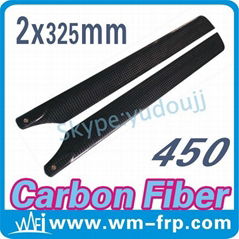 325mm CARBON FIBER MAIN ROTOR BLADES Trex 450 Blade(wholesale will be muchu chea