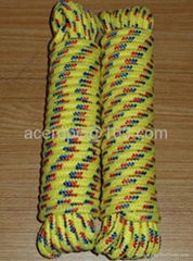 Diamond braided rope