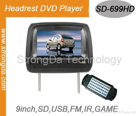 Car Headrest DVD Player  3