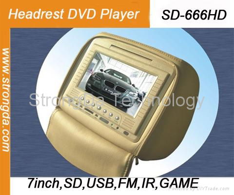 Car Headrest DVD Player  2