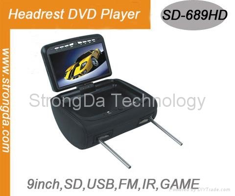 Car Headrest DVD Player  4