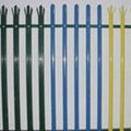 Plastic Coated Palisade Fence 1