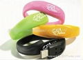 Customization Bracelet Plastic USB Flash Drive 2