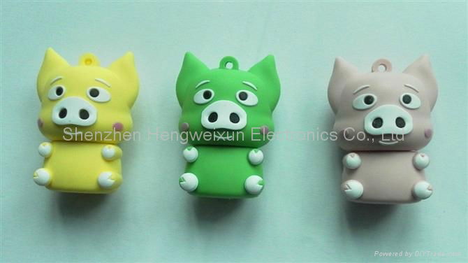 Promotional Cartoon USB Flash Drive with 1GB~8GB Storage Capacity 4